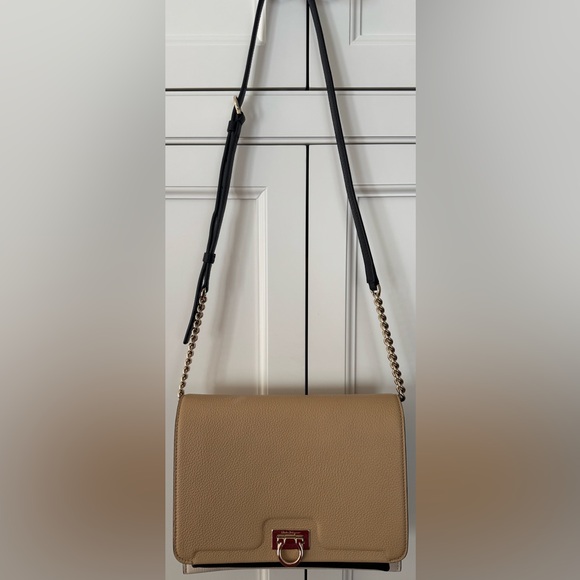 Salvatore Ferragamo Grained Calfskin Trifolio Flap Bag - Picture 6 of 6